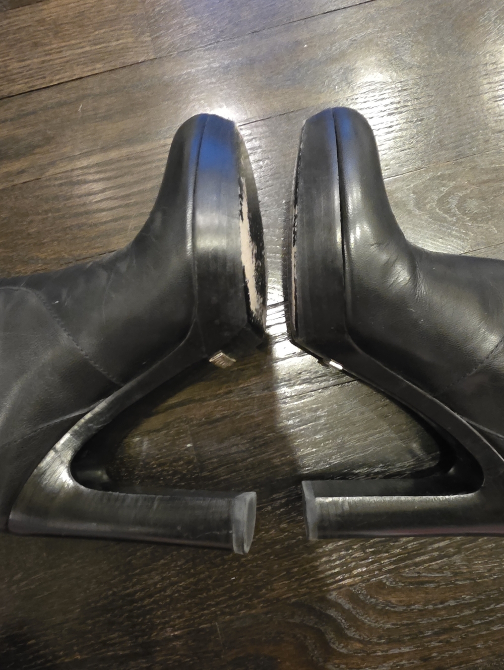 Gucci Black High-Heel Mid-Calf Women's Boots Size 6.5 - Picture 12 of 16